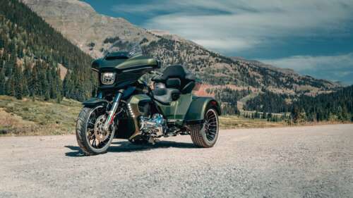 A high-resolution, ultra-detailed view of a futuristic Harley-Davidson Street Glide... computer backgrounds