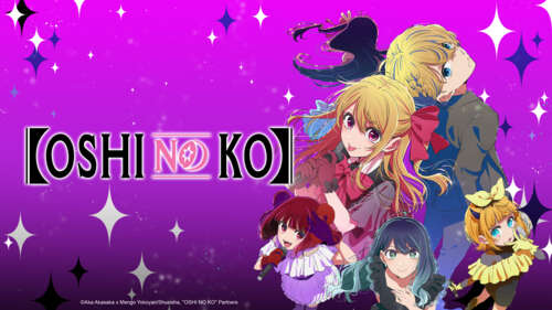 Promotional anime poster for Oshi no Ko Season 3 featuring Aqua and Ruby Hoshino wallpaper images