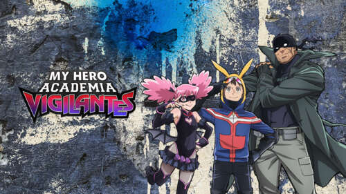 Anime depiction of Pop Step and KnuckleDuster from My Hero Academia: Vigilantes free background