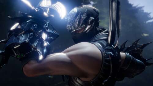 Ryu Hayabusa from the Ninja Gaiden series, depicted as a formidable ninja warrior... wallpaper