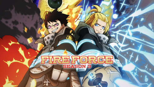 Shinra Kusakabe from the anime series Fire Force showcasing his flame powers. high definition wallpaper