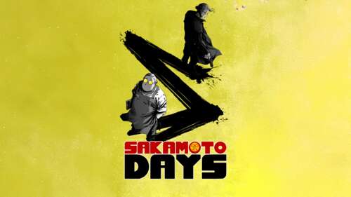 Taro Sakamoto from Sakamoto Days against a bright yellow background free background images