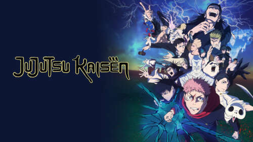 Promotional anime poster featuring Yuji Itadori from Jujutsu Kaisen Season 3 hd background