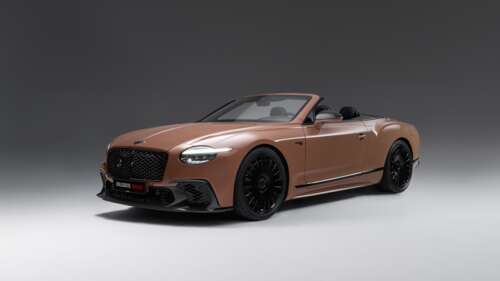 A sleek and polished 2025 Bentley Continental GTC Speed luxury convertible showcasing... wallpaper images
