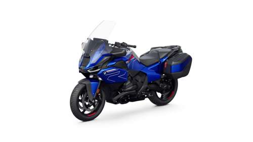 A professional studio shot of the 2025 BMW R 1300 RT touring motorcycle isolated... free wallpaper