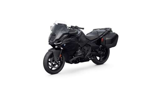 A modern 2025 BMW R 1300 RT touring motorcycle isolated on a plain white background. high definition wallpaper