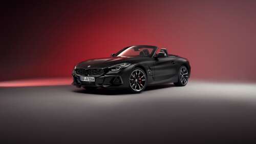 A detailed, high-definition view of the 2025 BMW Z4 sports car showcasing its sleek... background images hd
