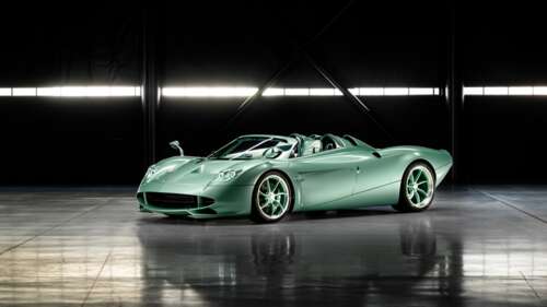 A futuristic 2026 hypercar with advanced aerodynamic bodywork and glowing LED accents.