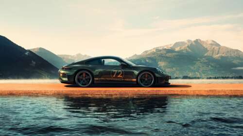 A high-resolution 5K close-up of the 2026 Porsche 911 GT3 Limited Edition featuring... free background