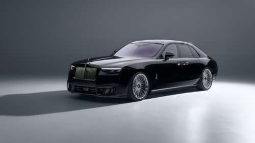 A high-resolution, detailed view of the 2026 Rolls-Royce Black Badge Ghost in a premium... wallpaper images