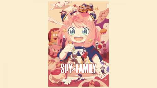 A high-resolution 5K portrait of Anya Forger from the anime Spy x Family. wallpaper