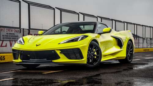 A high-detail, 5K resolution shot of a Chevrolet Corvette Stingray Z51 convertible... pictures for wallpaper