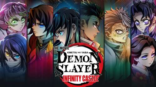 Cinematic anime character poster for the Demon Slayer: Kimetsu No Yaiba Infinity...