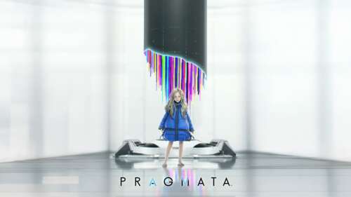Diana, a character from the video game Pragmata, depicted in a futuristic and high-tech... free desktop wallpaper