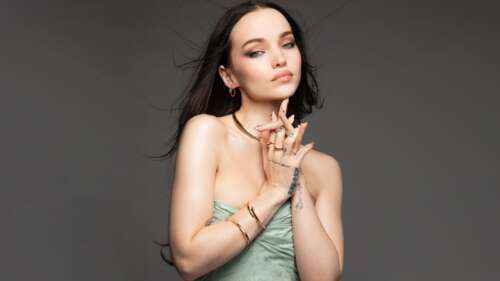 A high-fashion editorial close-up of Dove Cameron for Flaunt Magazine. background images hd