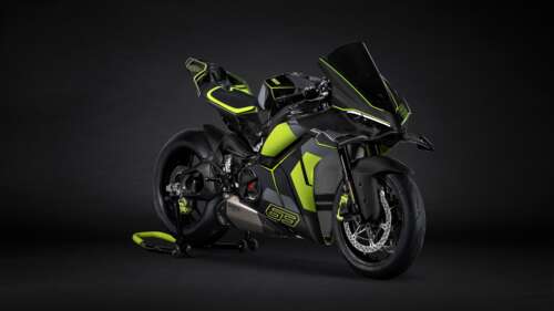 A high-detail 5K image of a Ducati Panigale V4 motorcycle featuring Lamborghini-inspired... pictures for wallpaper