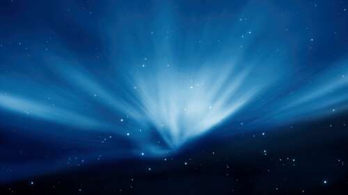 A stunning display of the Northern Lights (Aurora Borealis) in vibrant shades of... free wallpaper