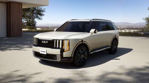A sleek, aerodynamic electric SUV concept for 2027 featuring modern automotive design... free hd wallpapers