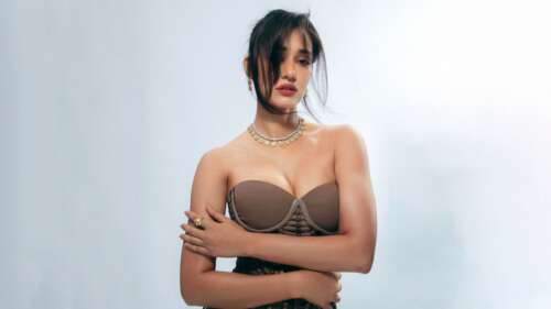 A glamorous and high-definition portrait of Indian actress Disha Patani. hd background