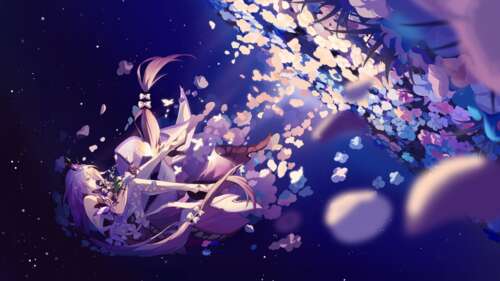 High-resolution anime girl character in the visual style of Honkai: Star Rail free hd wallpapers