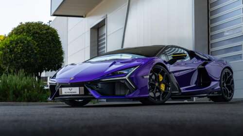 A high-detail, cinematic shot of a Lamborghini Reventon sports car featuring its... free wallpaper