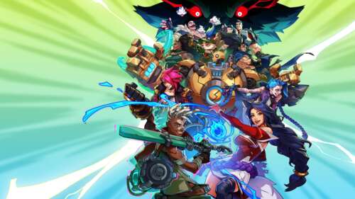 A cinematic fighting game poster featuring a powerful fantasy warrior in the League... wallpaper