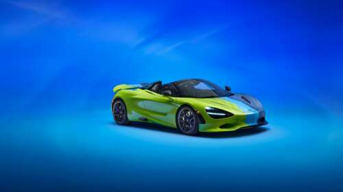 A high-resolution 5K close-up of a McLaren 750S Spider luxury supercar. wallpaper