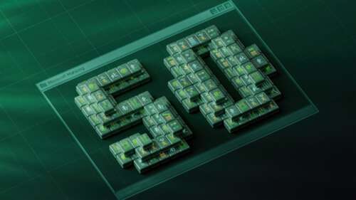 A high-resolution 5K dark mode view of Microsoft Mahjong tiles on a lush green background,... background images hd
