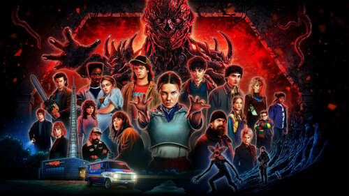 Cinematic Netflix series poster for Neon Shadows 2025, showing a character in a vibrant,... free wallpaper for computer