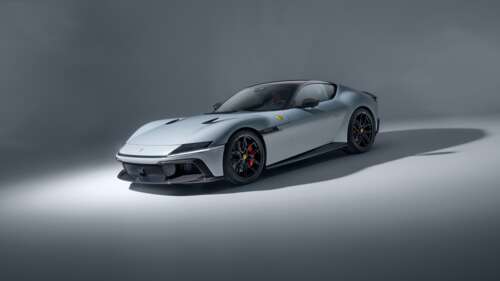 A close-up, high-detail shot of a Novitec tuned Ferrari 12Cilindri supercar featuring... wallpaper download