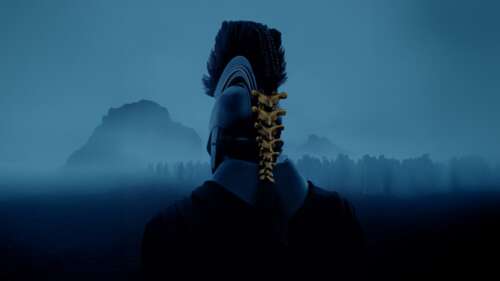 A cinematic, high-definition portrait of the Greek hero Odysseus from the 2026 movie...