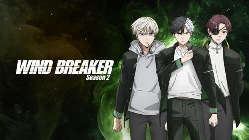 Ren Kaji, Haruka Sakura, and Hayato Suo from the anime Wind Breaker free background images