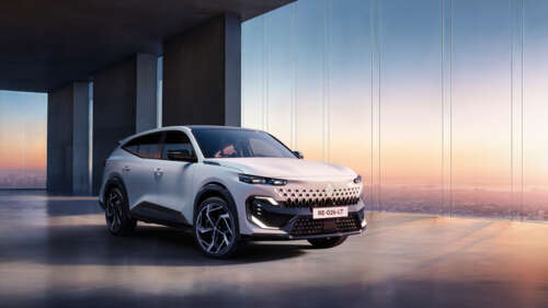 A sleek, futuristic electric concept car with glowing light accents and aerodynamic... ps4 wallpaper