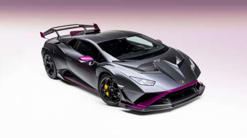 A high-resolution, detailed shot of a Vorsteiner modified Lamborghini Huracan STO... background images hd