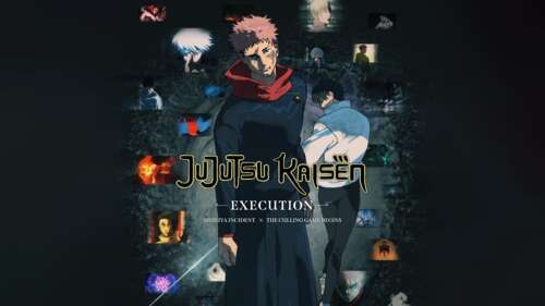 Cinematic anime-style depiction of Yuji Itadori and Yuta Okkotsu from Jujutsu Kaisen