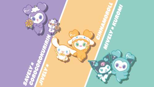 A high-definition 5K image featuring the Sanrio characters Cinnamoroll and Kuromi. wallpaper download
