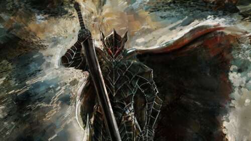 Guts from the Berserk manga series wearing the Berserker Armor and holding the massive... free hd wallpapers
