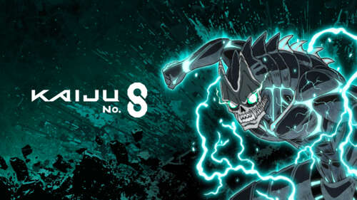 Official style anime poster for Kaiju No. 8 Season 2 featuring Kafka Hibino in a...