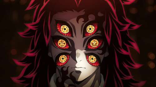 Kokushibo, the Upper Rank One demon from Demon Slayer: Kimetsu no Yaiba, featuring... wallpaper