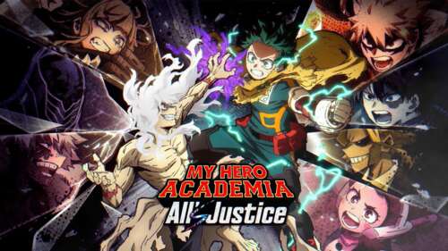Official key art for the video game My Hero Academia: All's Justice featuring Izuku... ps4 wallpaper