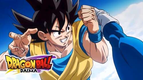 Son Goku from the Dragon Ball DAIMA anime series hd background