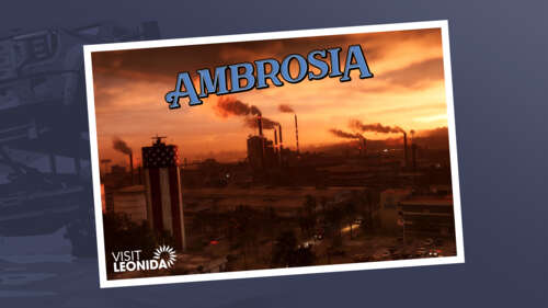 A stylized character portrait of Ambrosia in the iconic art style of Grand Theft... wallpaper