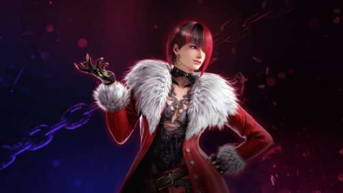 Detailed character portrait of Anna Williams from Tekken 8