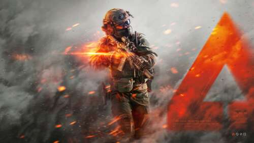 A close-up of an elite tactical assault soldier wearing advanced combat gear and... wallpaper