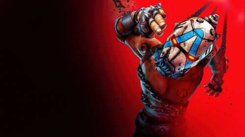 Stylized concept art for Borderlands 4 featuring a vibrant red background representing... ps4 wallpaper