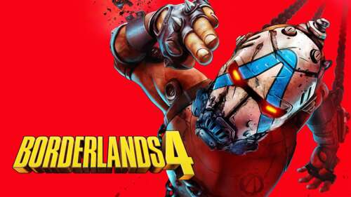 A cel-shaded character from the Borderlands 4 universe standing against a vibrant... free hd wallpapers