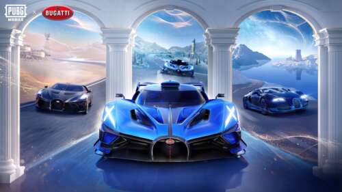 A high-resolution 5K render featuring a collection of Bugatti hypercars including... free hd wallpapers