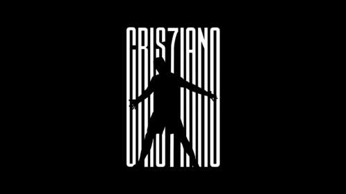 A minimalist, high-definition portrait of Cristiano Ronaldo on a solid black background. wallpaper