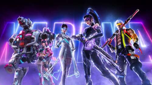 A mecha girl featuring glowing neon lights and advanced futuristic armor, inspired... wallpaper