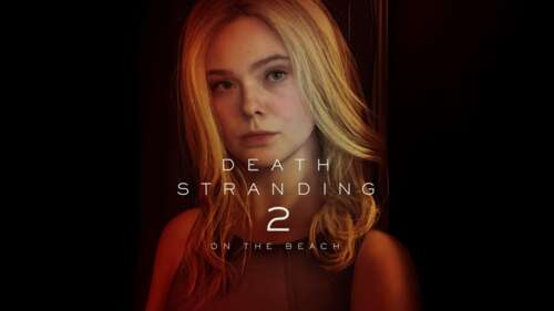 A cinematic 5K portrait of Elle Fanning in the video game Death Stranding 2: On the... wallpaper